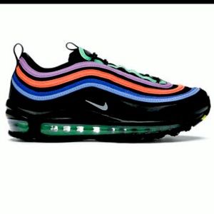 Nike Air Max 97 , 6.5, black/multi colored. MINT👌